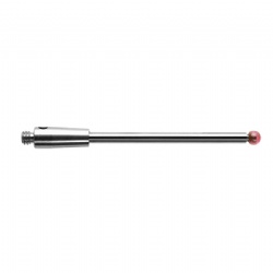 M2 Ø1.5 mm ruby ball, tungsten carbide stem, L 30 mm, EWL 22.5 mm