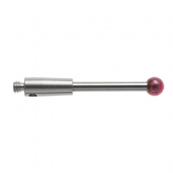 M2 Ø2 mm ruby ball, tungsten carbide stem, L 20 mm, EWL 14 mm