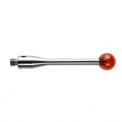 M2 Ø4 mm ruby ball, stainless steel stem, L 20 mm, EWL 20 mm